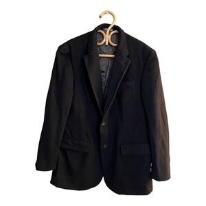 Oscar De La Renta Vintage Black Cashmere Blend Mens Blazer Jacket Size 36 L